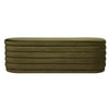 Demi Upholstered Storage Bench Ottoman - Olive Velvet - Notbrand