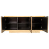 Athena 4 Adjustable Shelves Buffet - Brass - Notbrand- Notbrand