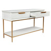 Aimee Console Table in White - Small - Notbrand