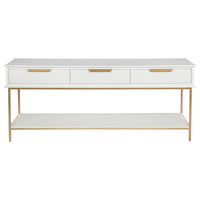 Aimee Console Table in White - Large - Notbrand
