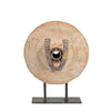 Hax Teak Wheel with Iron Stand - Small - Notbrand