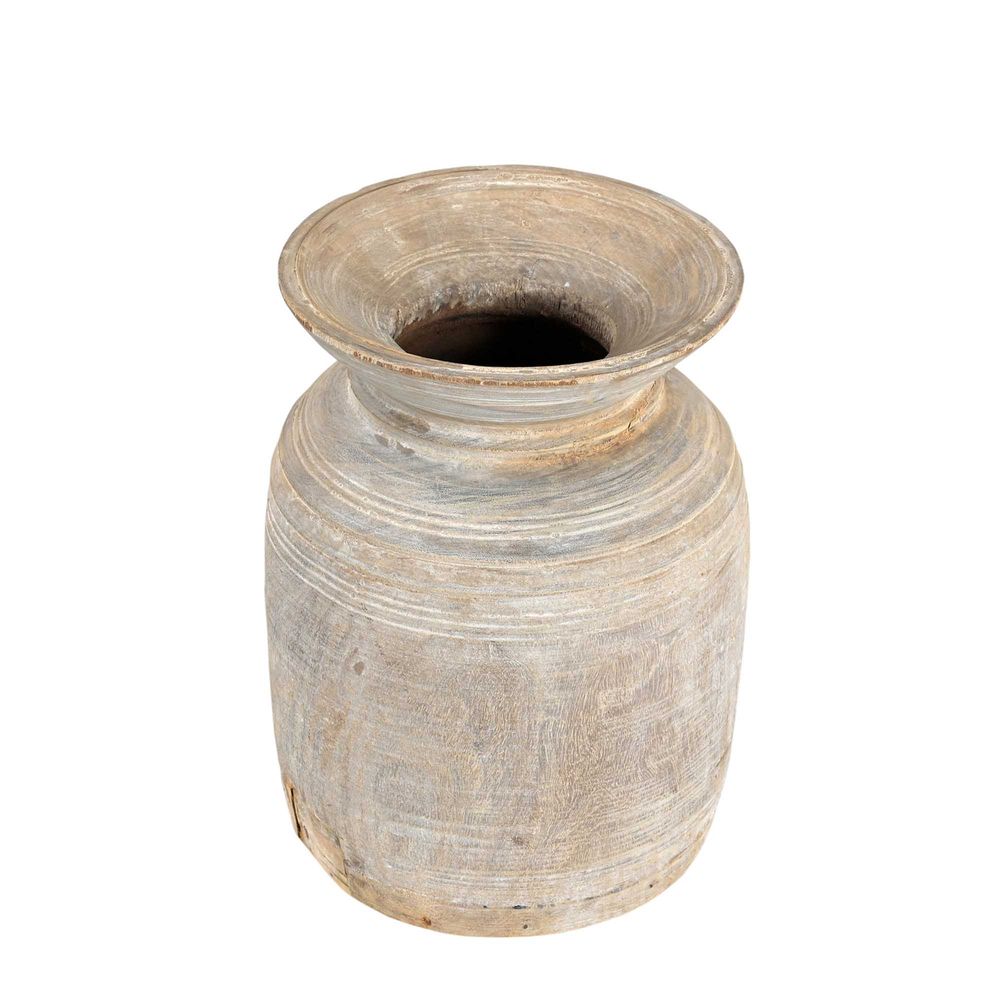 Wooden Pot in Old Wood - Natural - Notbrand