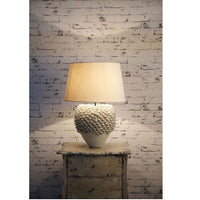 Warwick Ceramic Table Lamp Base - Cream - Notbrand