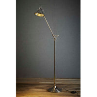 Morton Brass Floor Lamp - Antique Silver - Notbrand