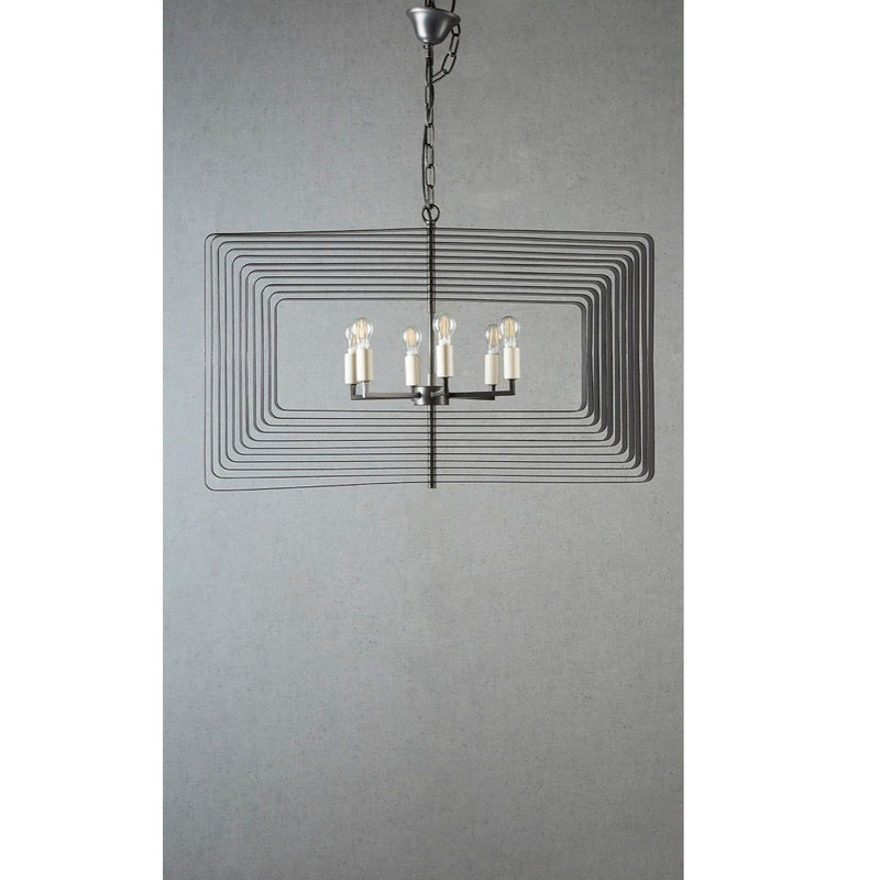 Tamarama Iron and Metal Ceiling Pendant - Black - Notbrand