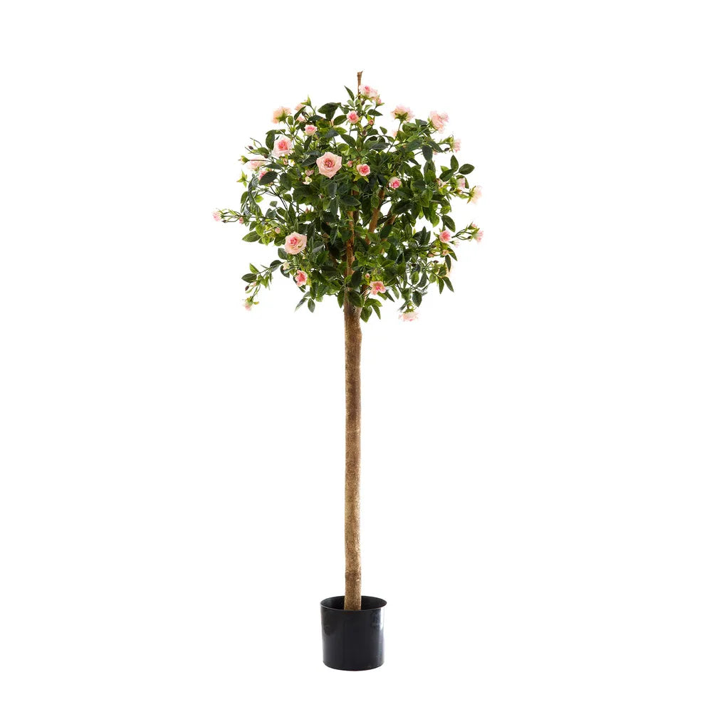 Diamond Rose Artificial Ball Tree Pink - 120cm - Notbrand