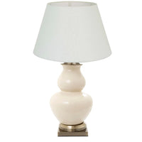 Matisse Ceramic Table Lamp Base - Cream - Notbrand