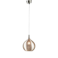 Amstel Brass Ceiling Pendant in Silver - Small - Notbrand