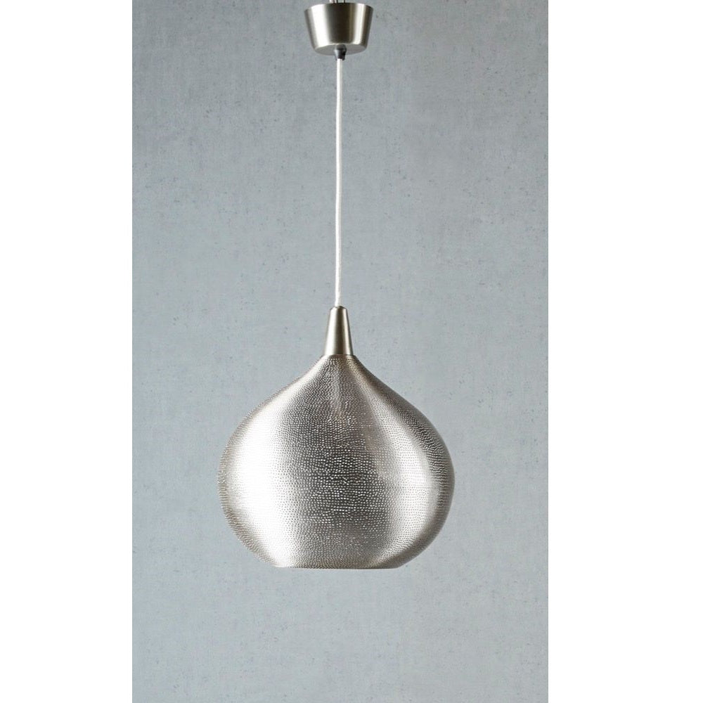 Amstel Brass Ceiling Pendant in Silver - Large - Notbrand