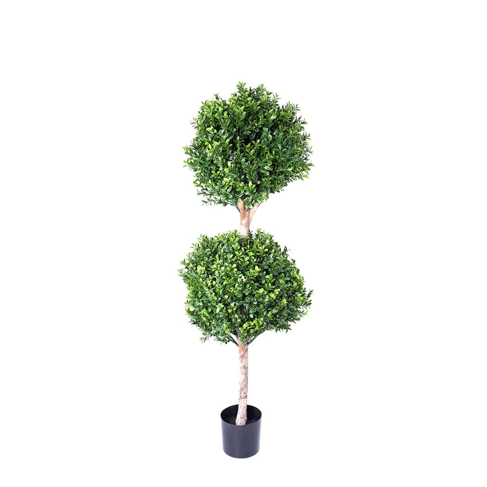 Artificial Boxwood Double Ball Tree - 110cm - Notbrand