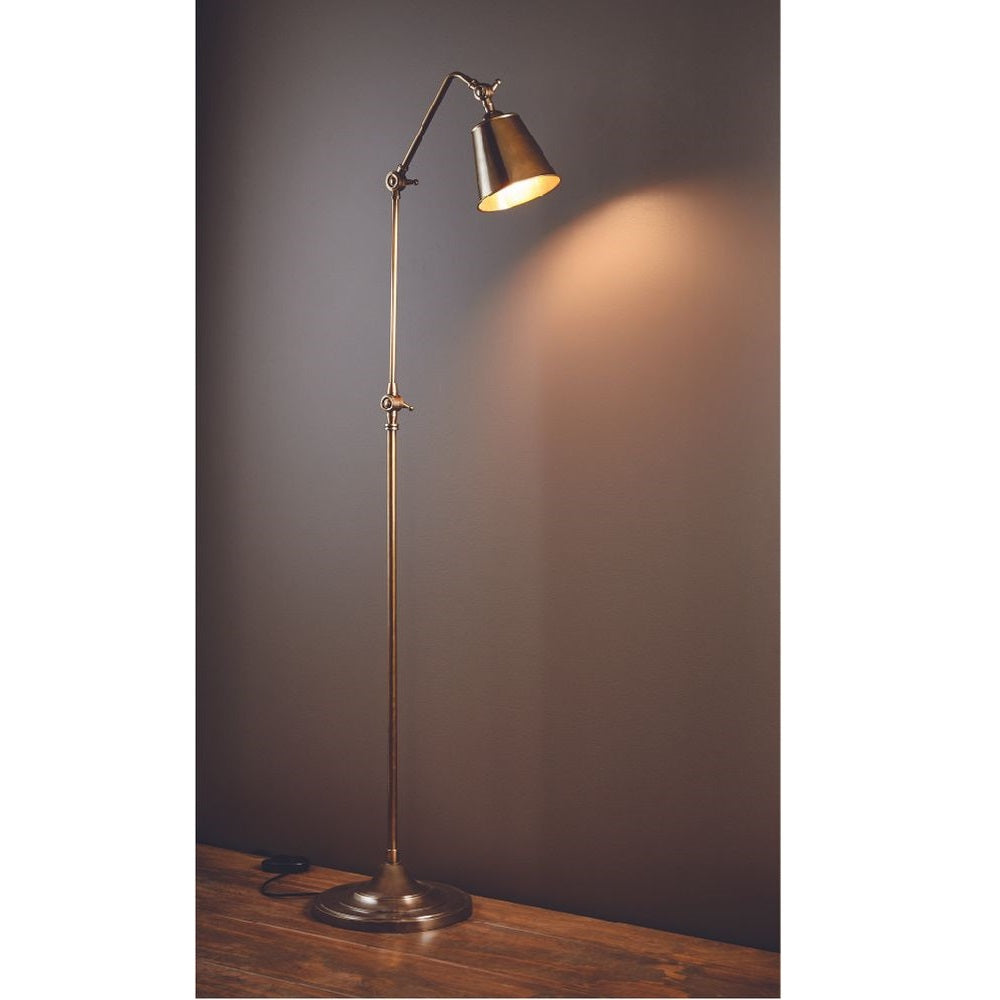 Newbury Floor Lamp - Antique Brass - Notbrand