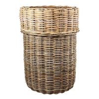 Luxe Rattan Basket In Natural - Large - Notbrand