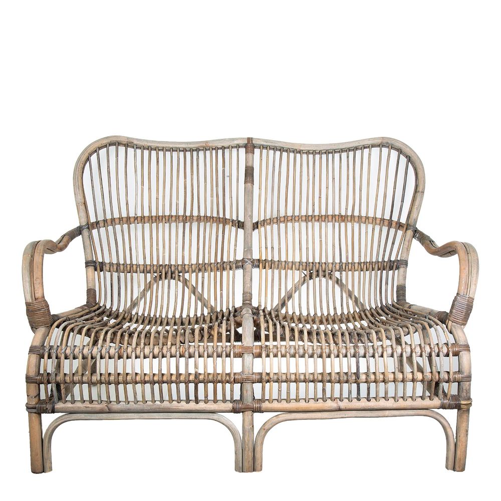 Seville Rattan Two Seater Sofa - Natural - Notbrand