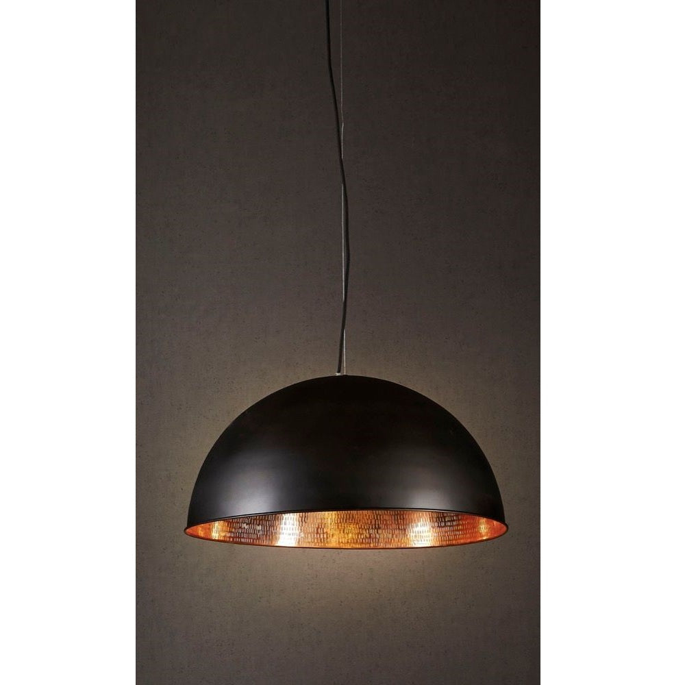 Alfresco Dome Ceiling Pendant Lamp - Black and Copper - Notbrand