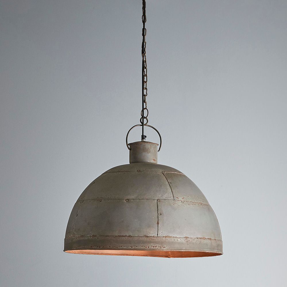 Granada Iron Ceiling Pendant Vintage In Grey - Medium - Notbrand