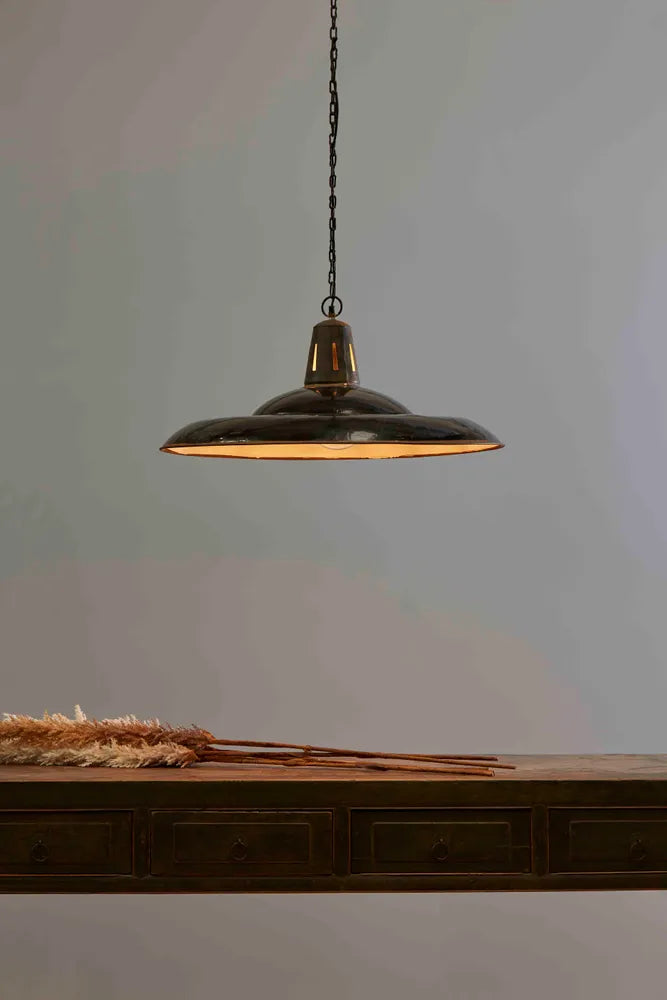 Zetland Ceiling Pendant in Old Black - Large - Notbrand