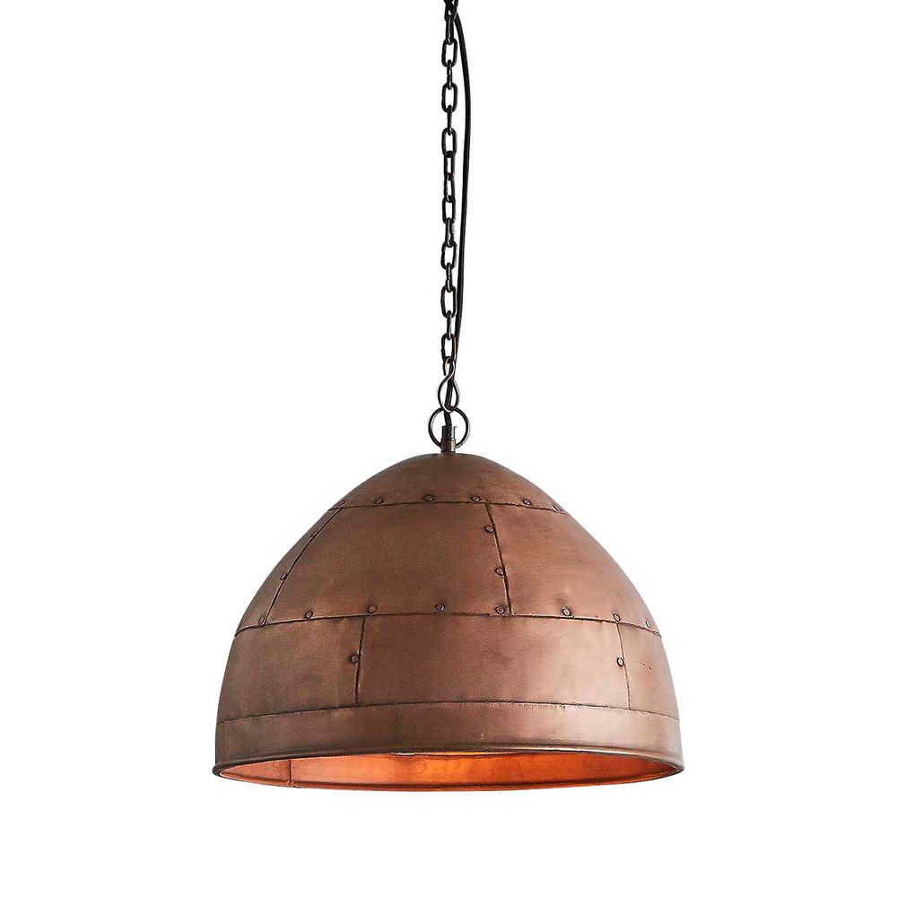 P51 Iron Ceiling Pendant In Antique Copper - Small - Notbrand