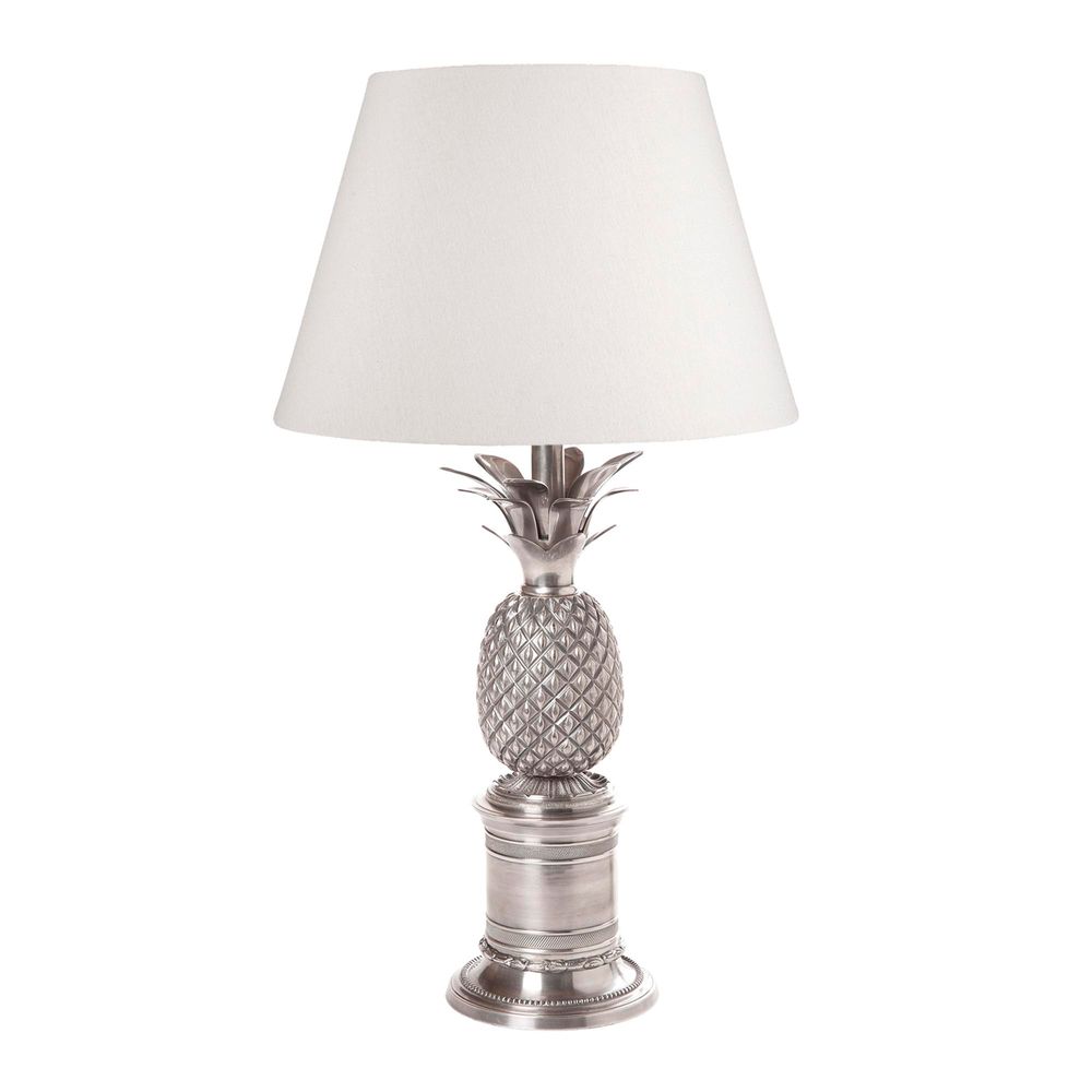 Bermuda Pineapple Brass Table Lamp Base - Antique Silver - Notbrand