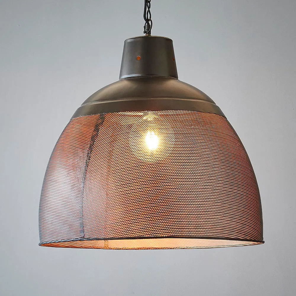 Riva Ceiling Pendant in Black And Gold - Large - Notbrand