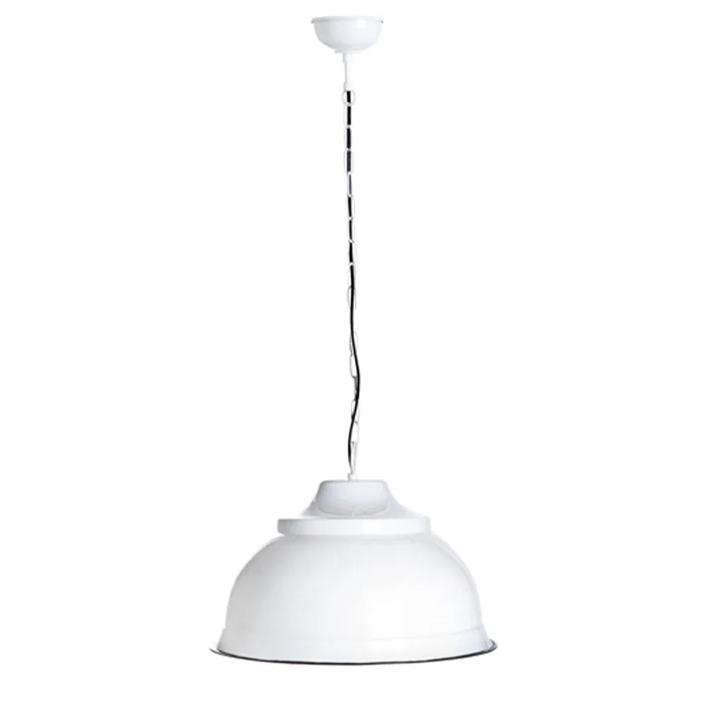 Brasserie Overhead Ceiling Pendant in White - Large - Notbrand