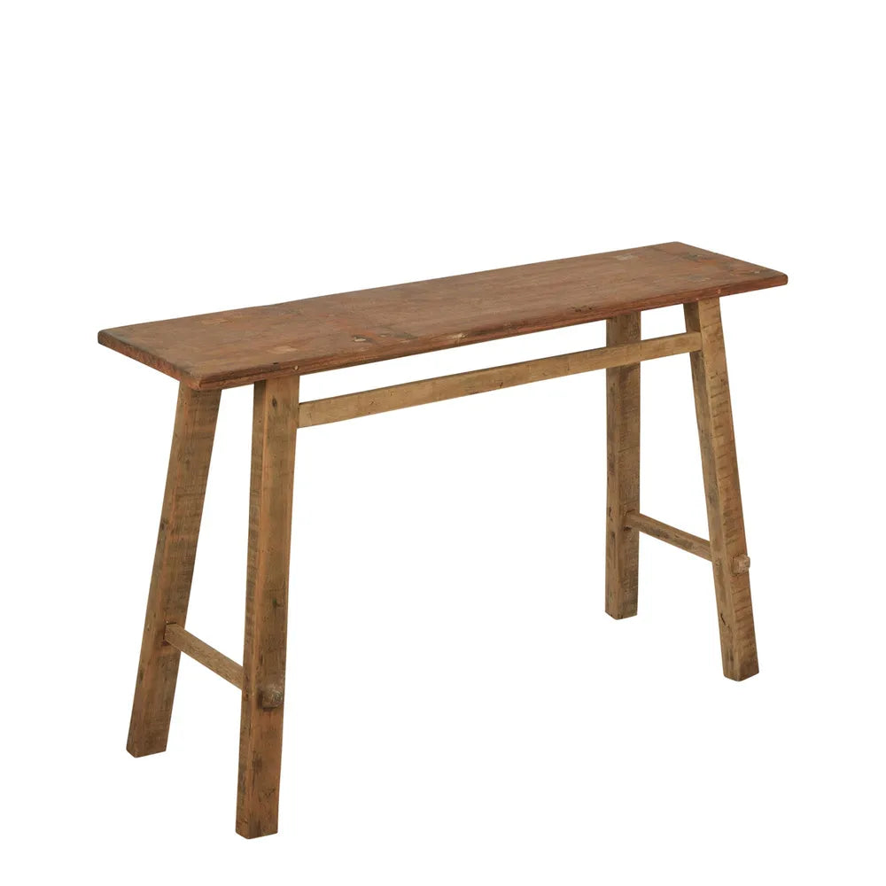 Recycled Recycled Teak Console - Light Natural - Notbrand