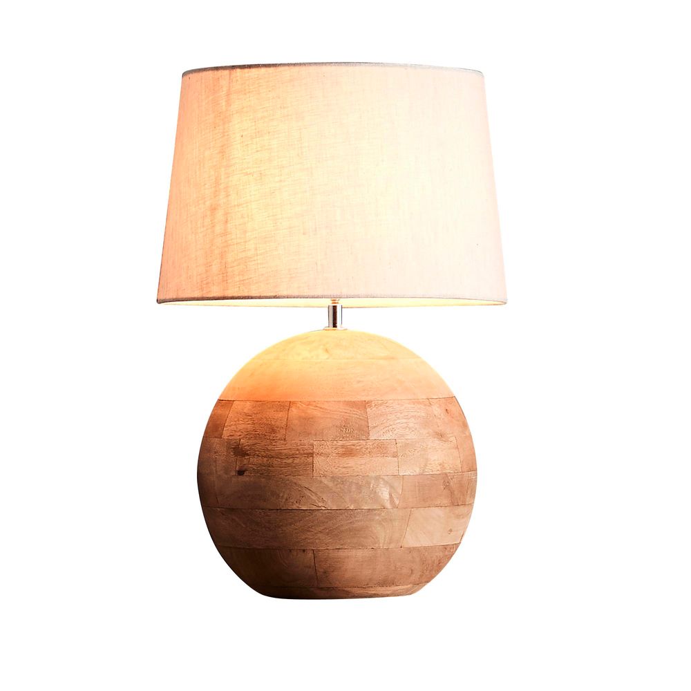 Boule Table Lamp Base Small - Natural - Notbrand