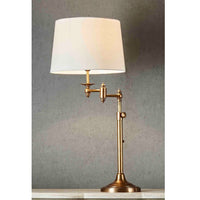 Macleay Swing Arm Table Lamp Base - Antique Brass - Notbrand