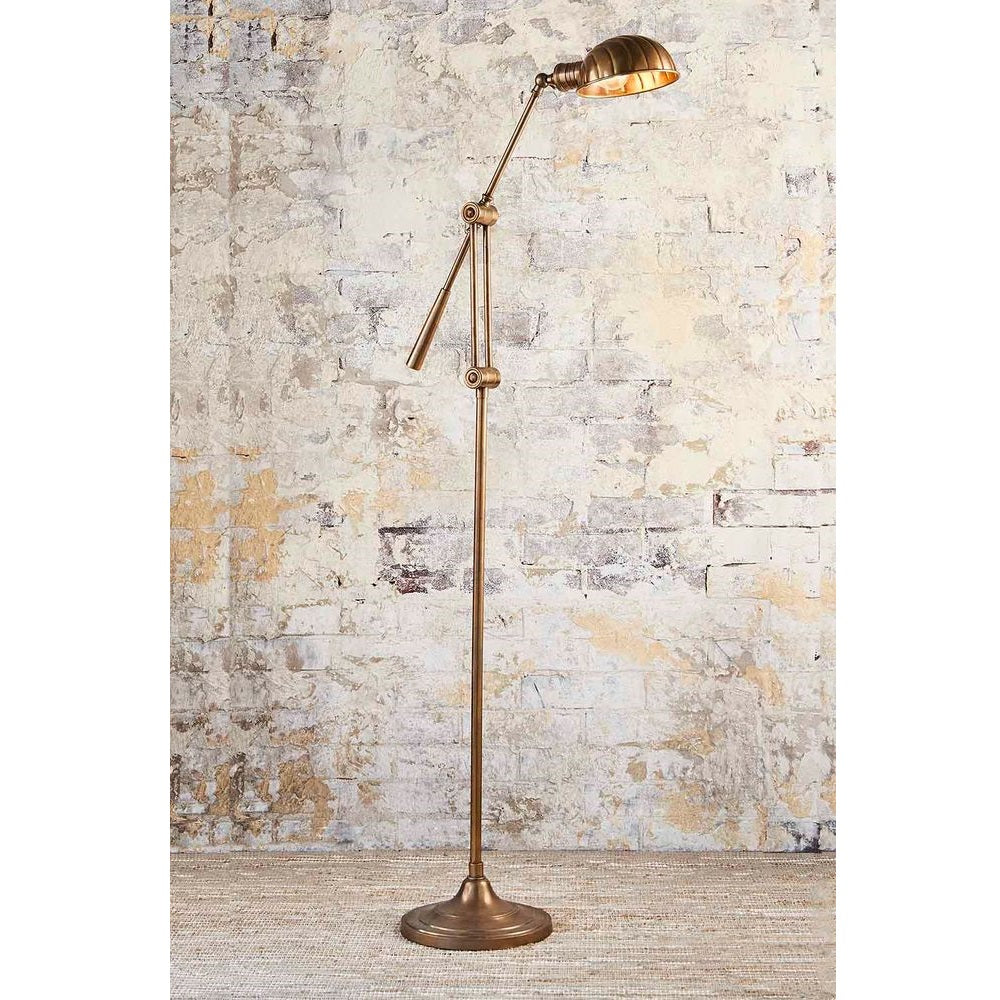 Calais Floor Lamp - Antique Brass - Notbrand