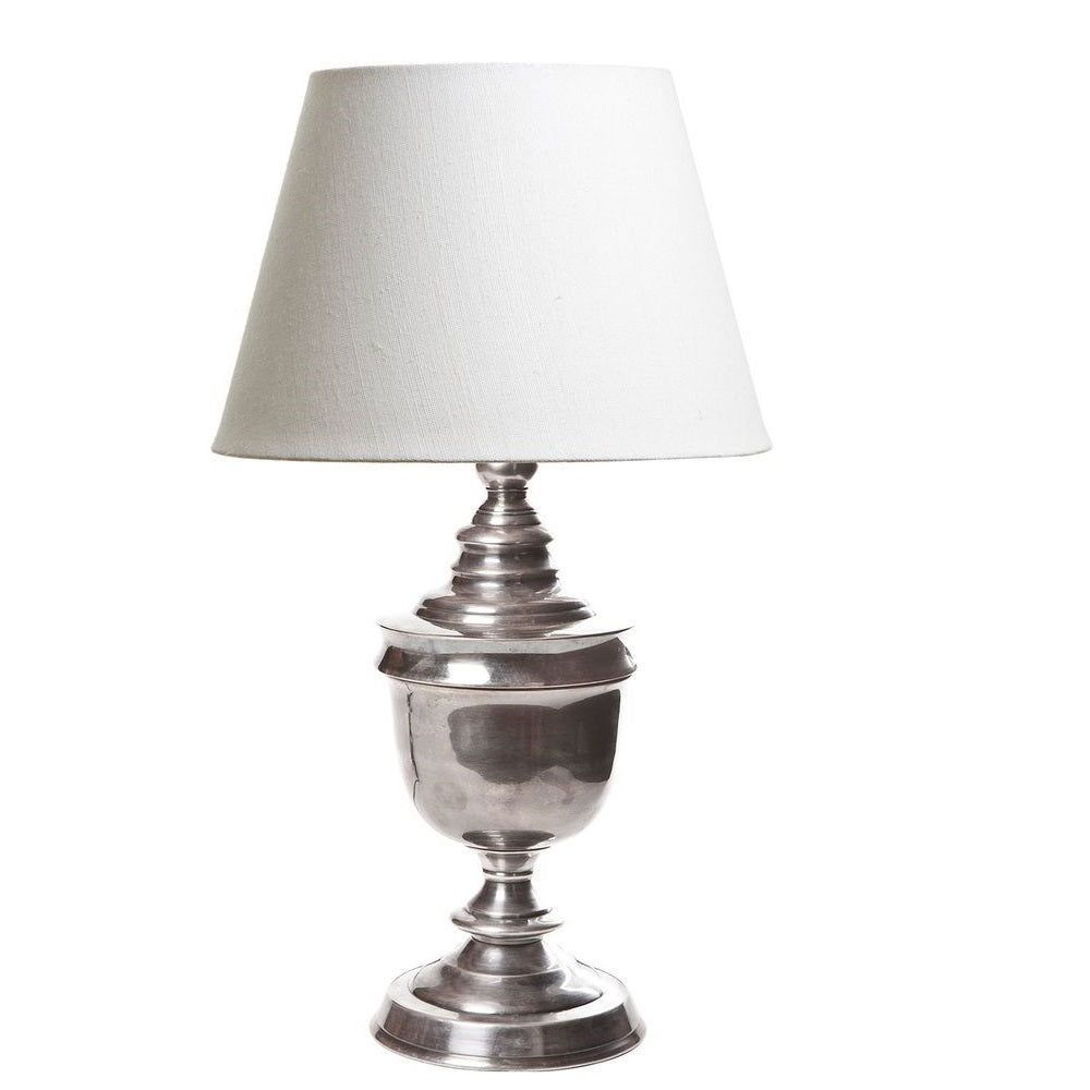 Sheffield Brass Table Lamp Base - Antique Silver - Notbrand