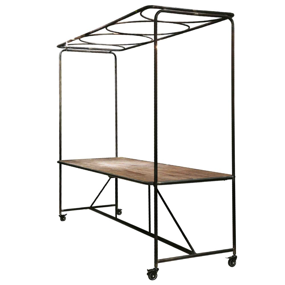 Orleans Iron Conservatory Table In Black - Large - Notbrand