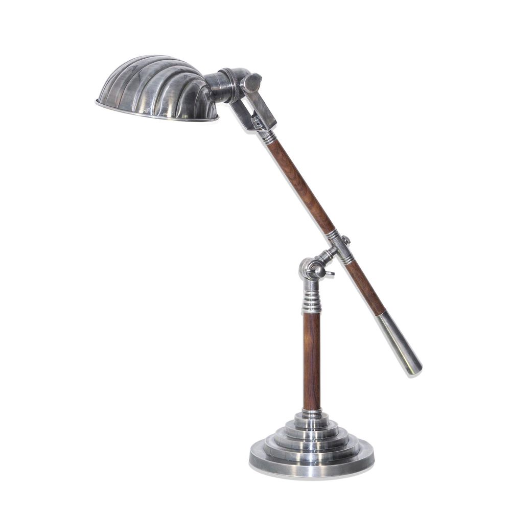 Hartford Brass Desk Lamp - Antique Silver - Notbrand