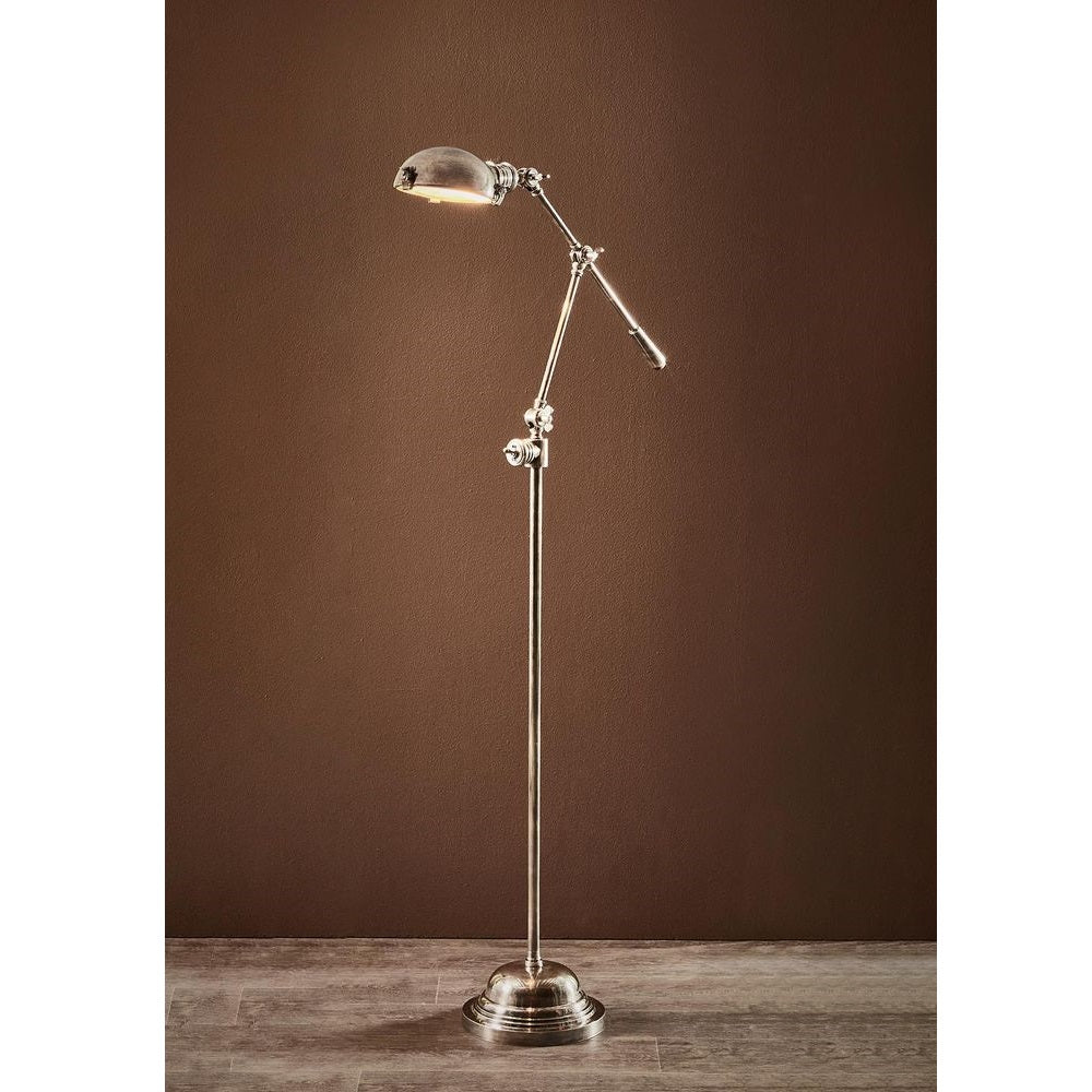 Royce Brass Floor Lamp - Antique Silver - Notbrand