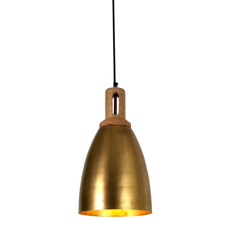 Lewis Iron Ceiling Pendant - Antique Brass - Notbrand