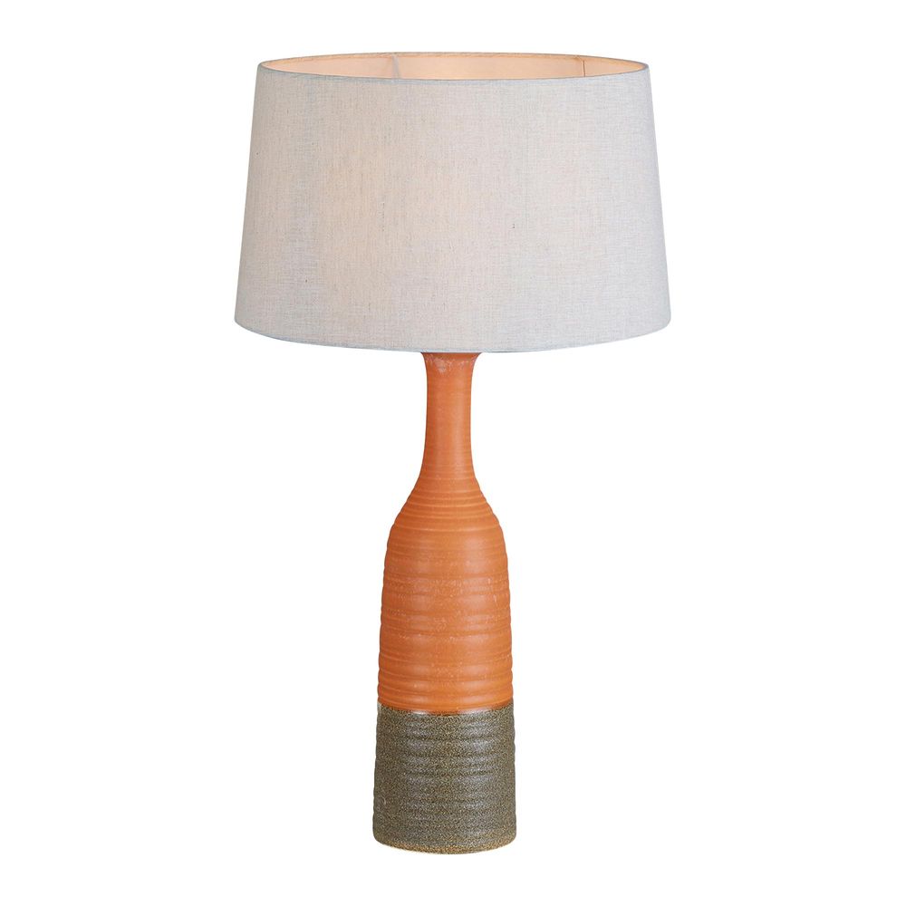 Potters Table Lamp Base In Orange - Small - Notbrand