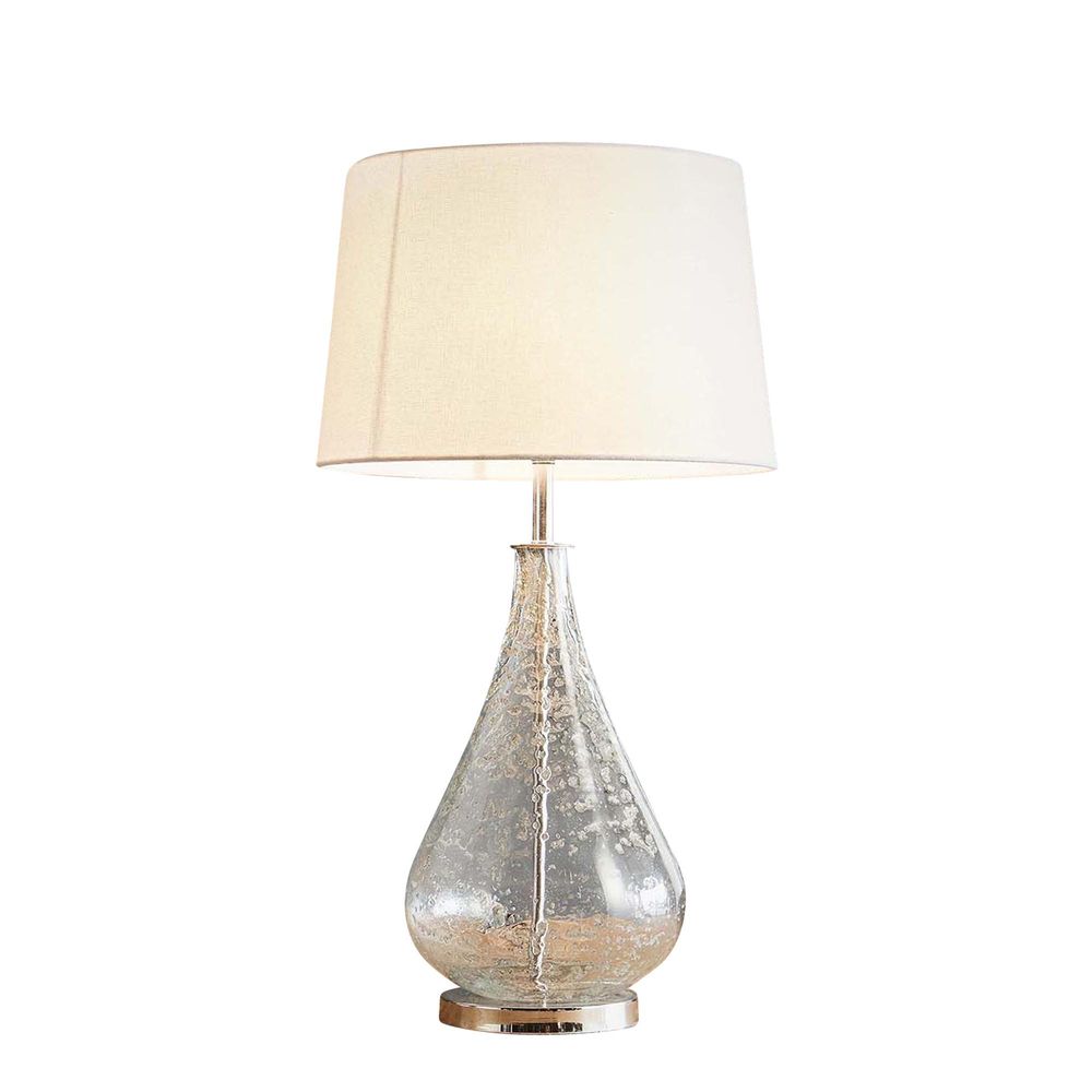 Lustre Teardrop Table Lamp Base - Clear/Silver - Notbrand