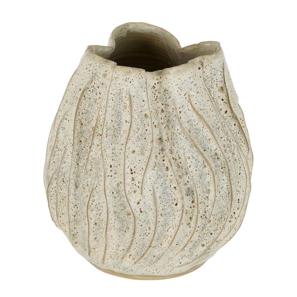 Lufa Moss Ceramic Vase - Natural - Notbrand