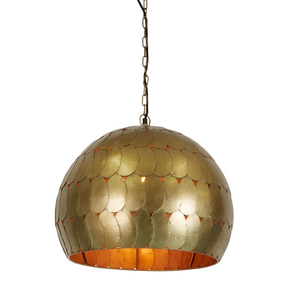 Pangolin Ceiling Pendant In Antique Brass - Small - Notbrand