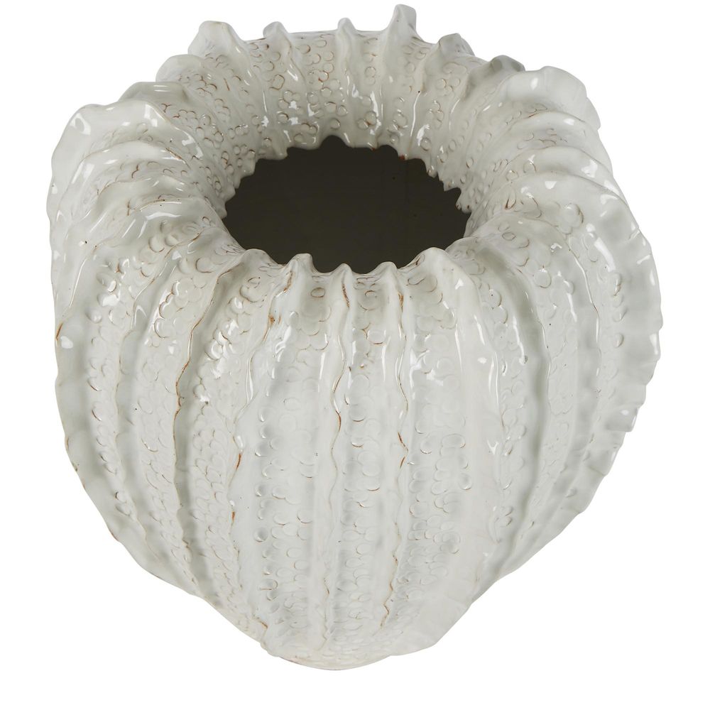 Lufa Clay/Ceramics Vase In White - 26X26X33Cm - Notbrand
