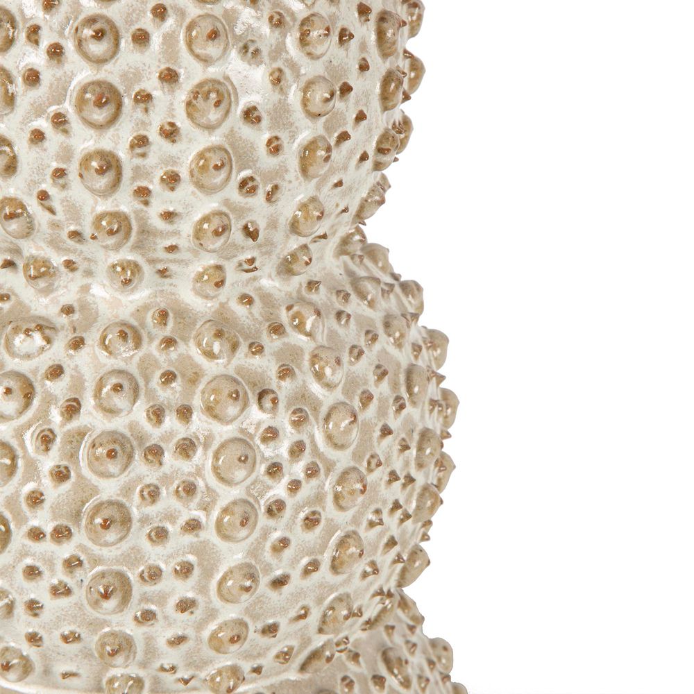 Sea Urchins Ceramic Table Lamp Base - Cream - Notbrand