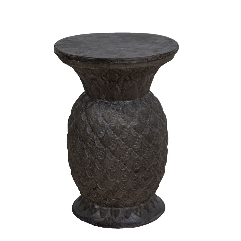 Anann Cement Side Table - Grey - Notbrand