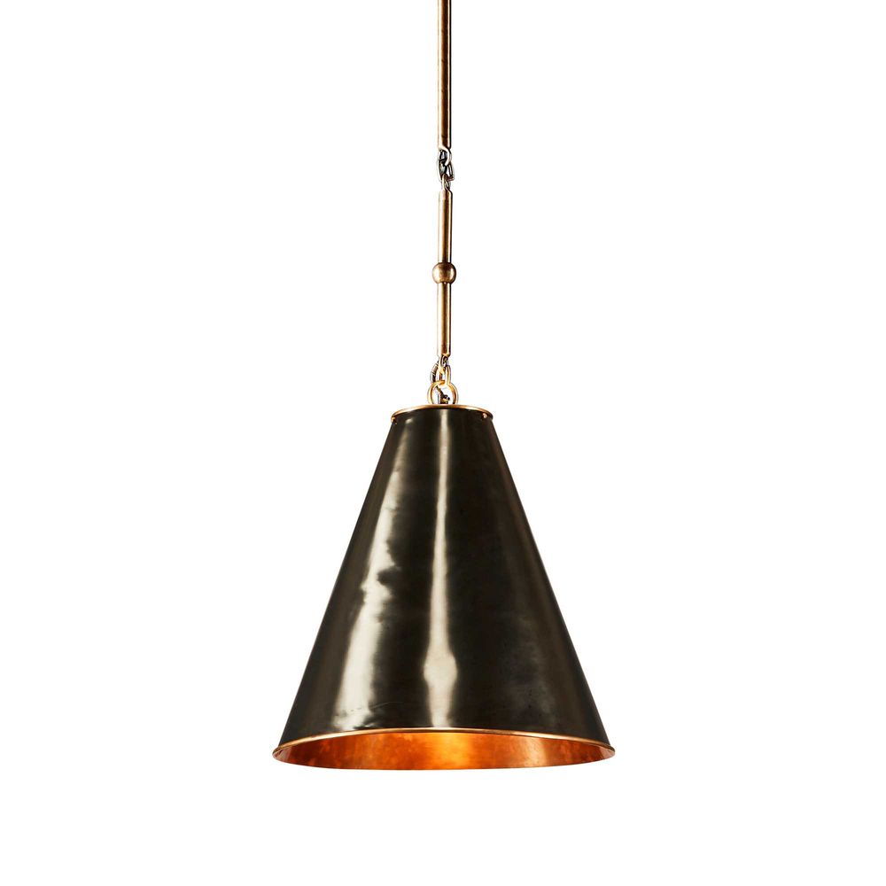 Monte Carlo Ceiling Pendant in Black and Brass - Small - Notbrand