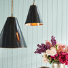 Monte Carlo Ceiling Pendant In  Black And Brass - Small - Notbrand