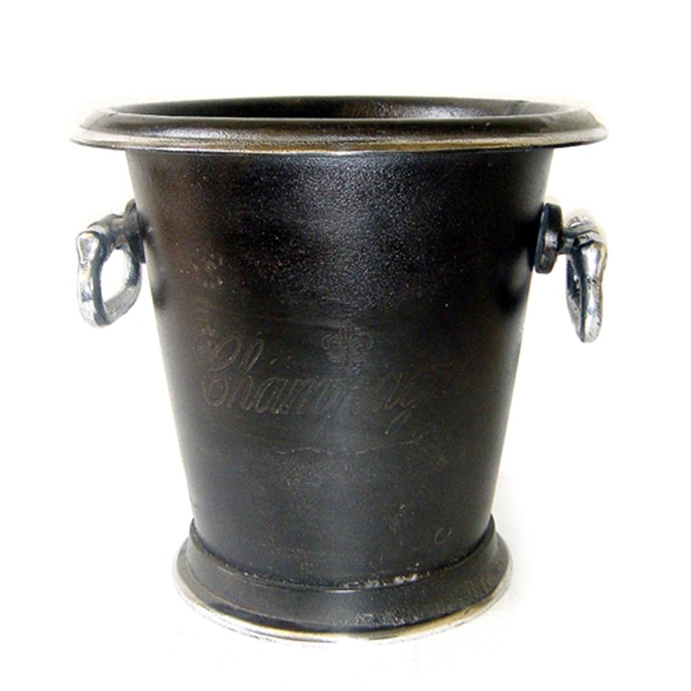 Round Metal Ice Bucket With Handles - Dark Brass - Notbrand
