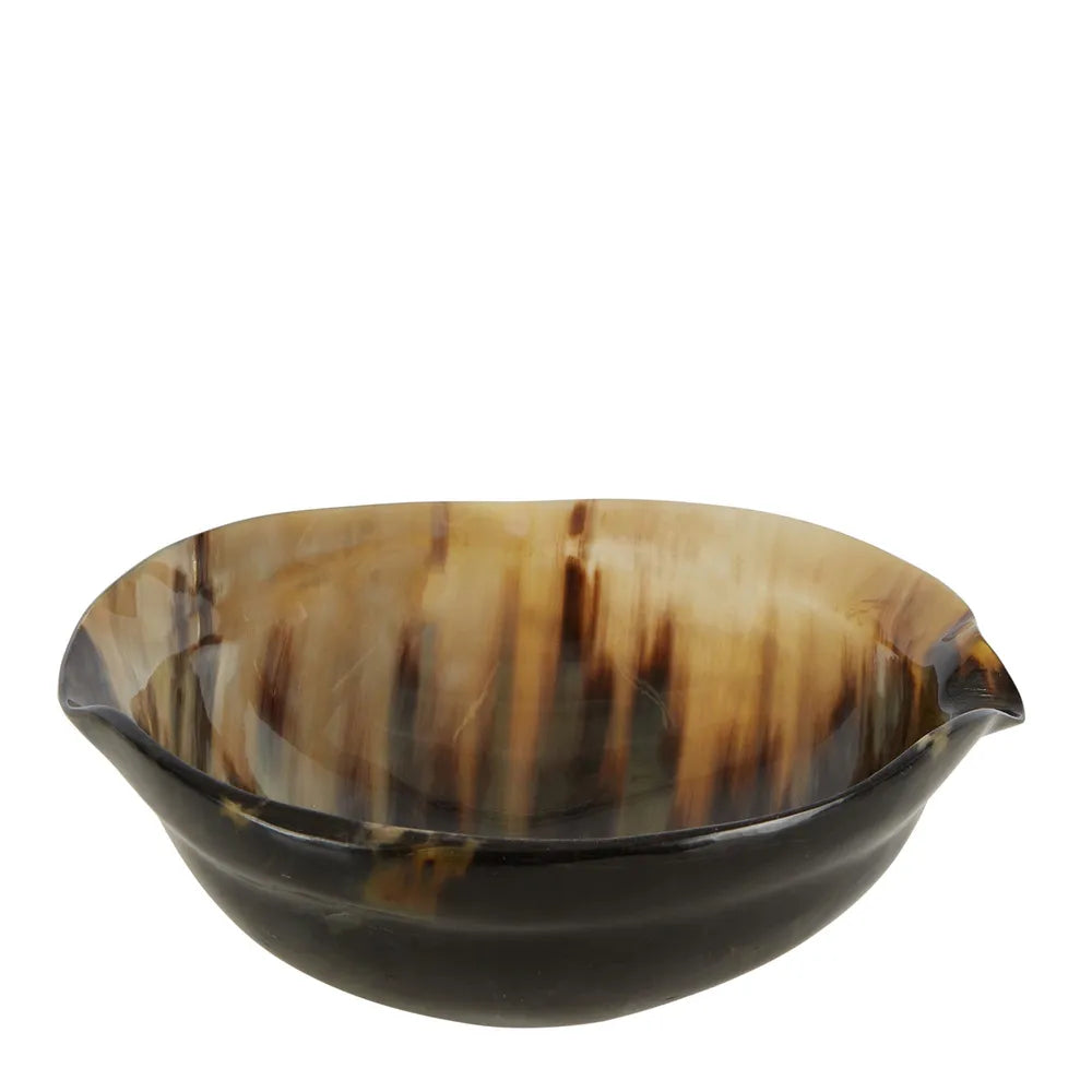 Horn Bowl in Brown - 28cm - Notbrand