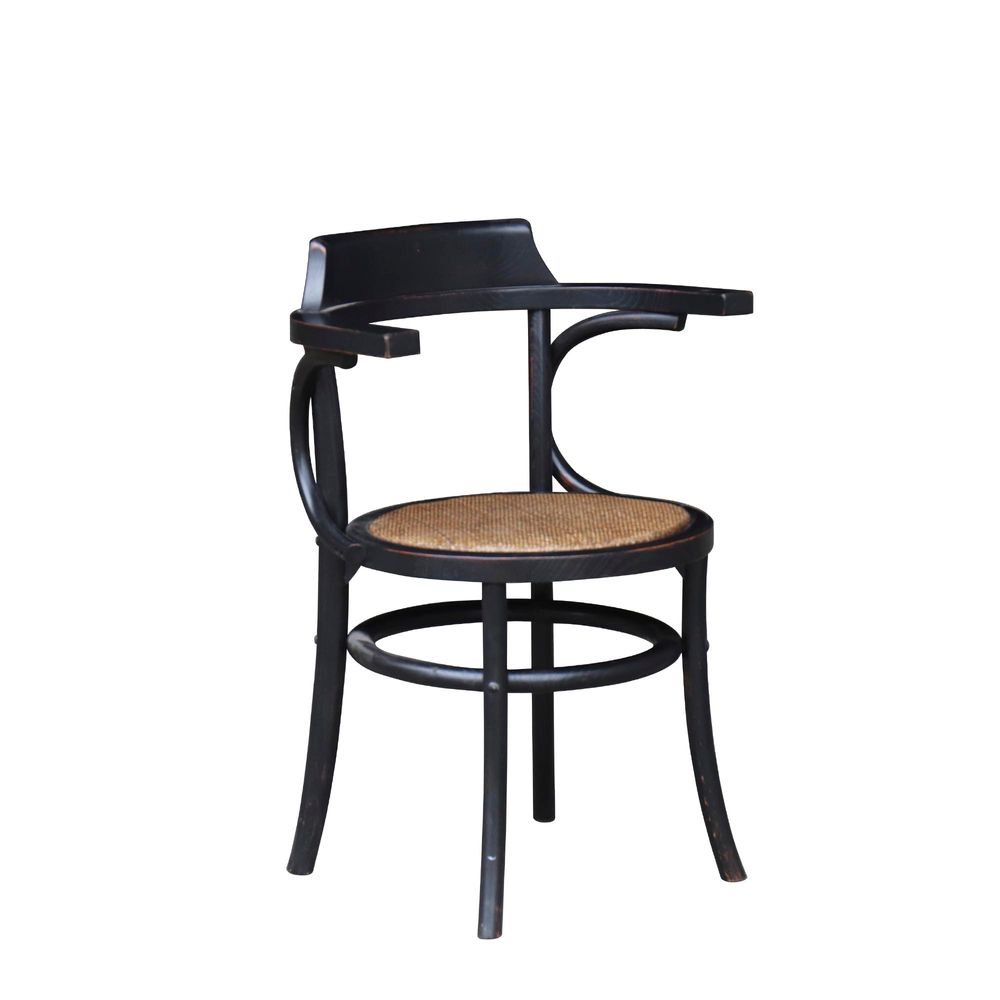 Ohio Oak Dining Chair - Black - Notbrand