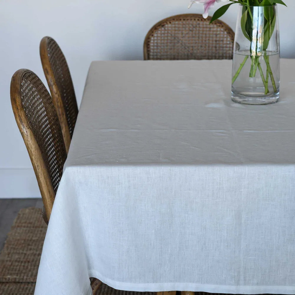 Elegance Linen Tablecloth - Milk - Notbrand