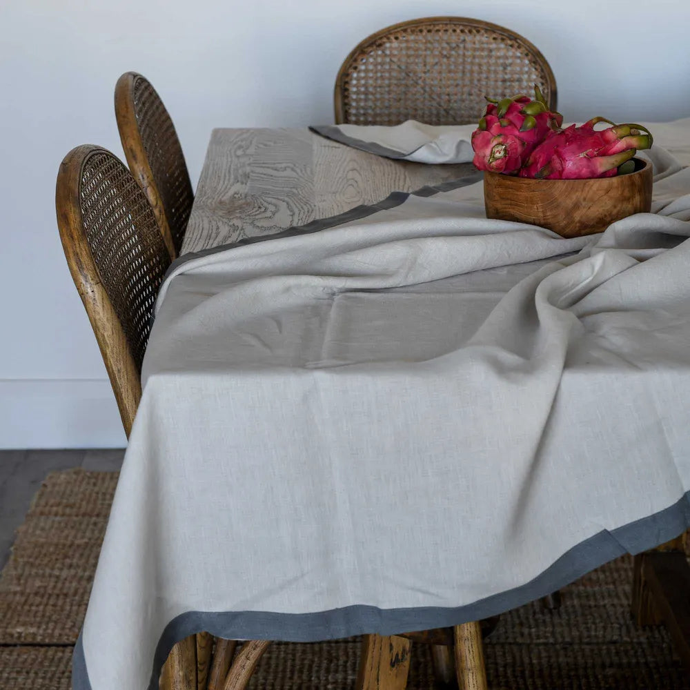 Elegance Linen Tablecloth - Storm - Notbrand