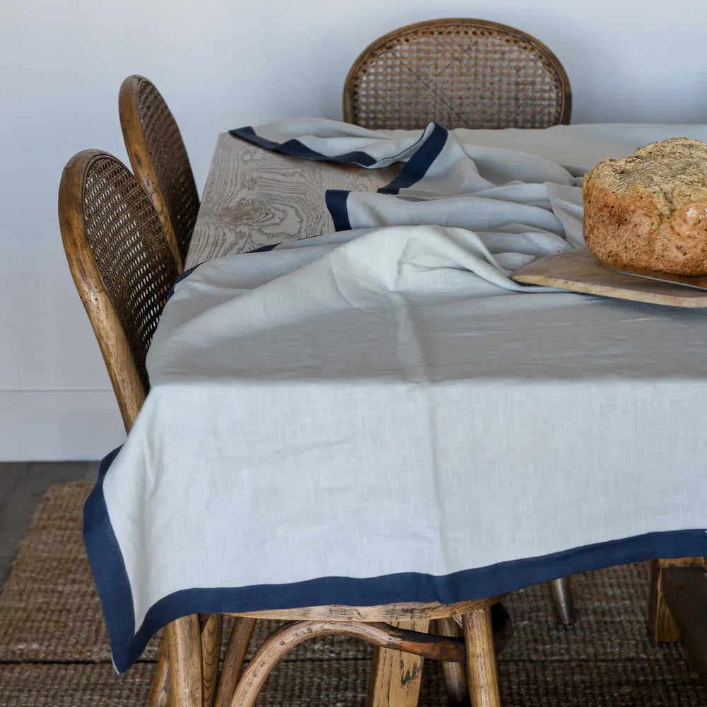 Elegance Linen Tablecloth - Nautic - Notbrand