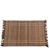 Set of 3 Textured Check Cotton Placemat - Earth Brown - Notbrand