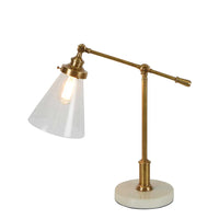 Verona Table Lamp With Marble Base - Brass - Notbrand